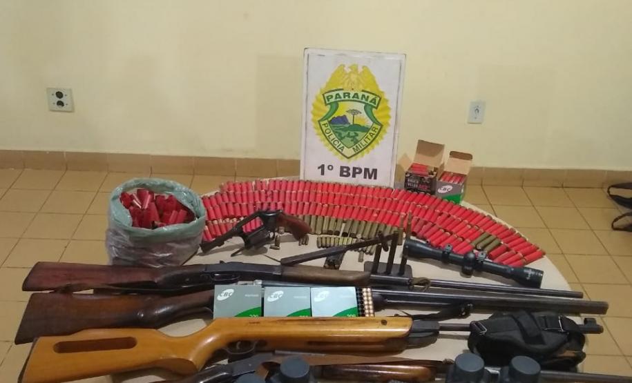PM cumpre 13 mandados de busca e apreensão contra caça ilegal e porte ilegal de arma de fogo nos Campos Gerais