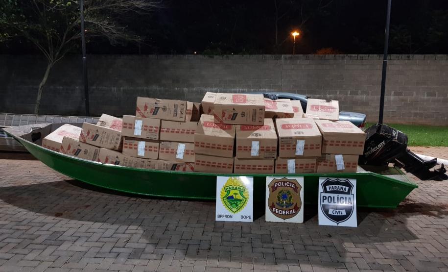 Operação Hórus: Forças policiais apreendem cerca de R$ 250 mil em cigarros paraguaios na cidade de Guaíra (PR)