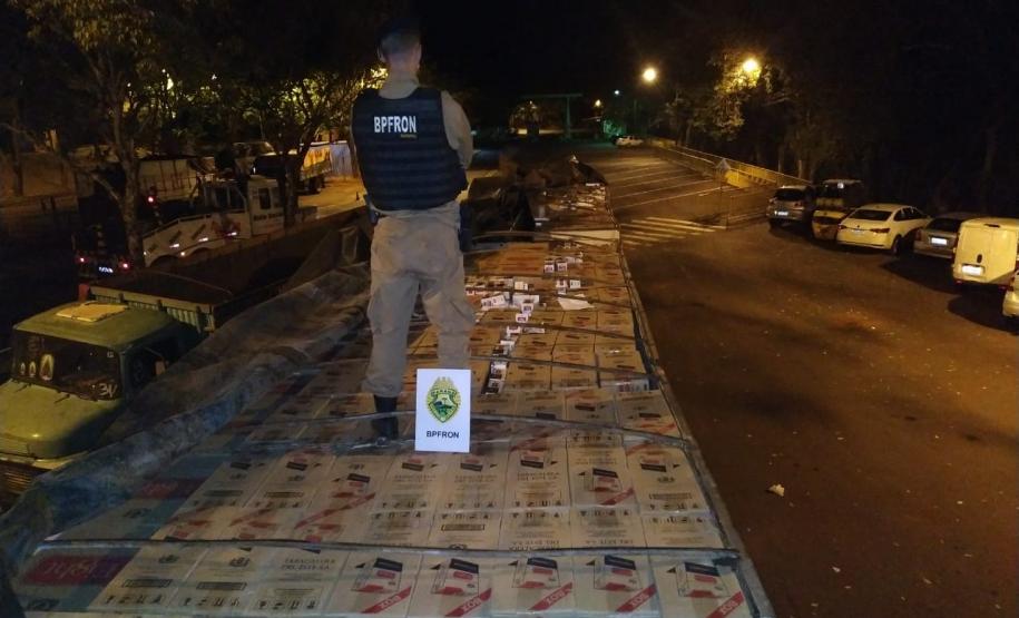 Operação Hórus: BPFron apreende mais de R$ 3 milhões em cigarros contrabandeados no Noroeste do Paraná