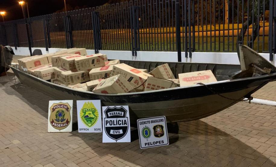 Em situações distintas da Operação Hórus, mais de 317 mil pacotes de cigarros contrabandeados são apreendidos