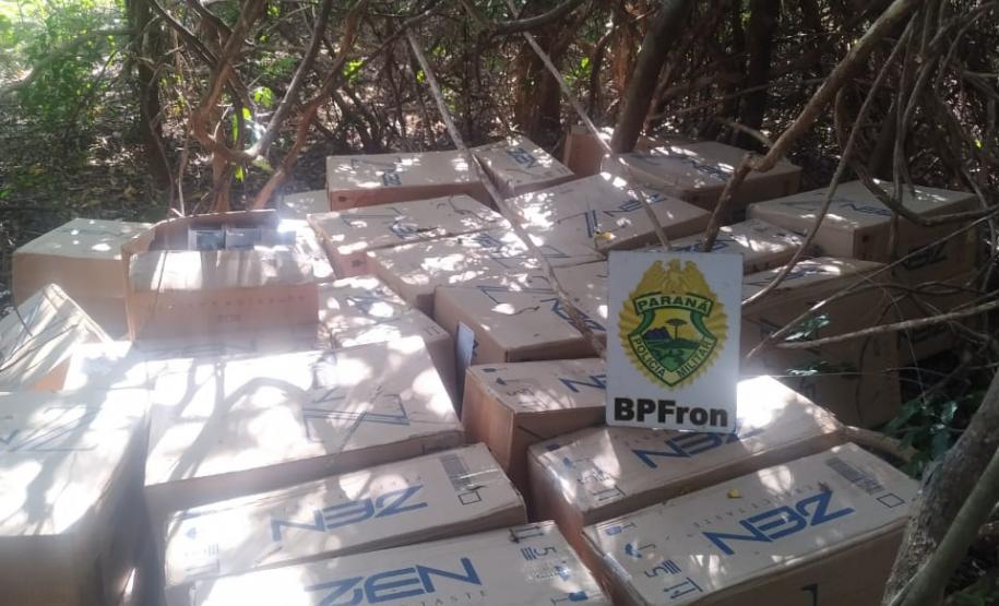 Em situações distintas da Operação Hórus, mais de 317 mil pacotes de cigarros contrabandeados são apreendidos