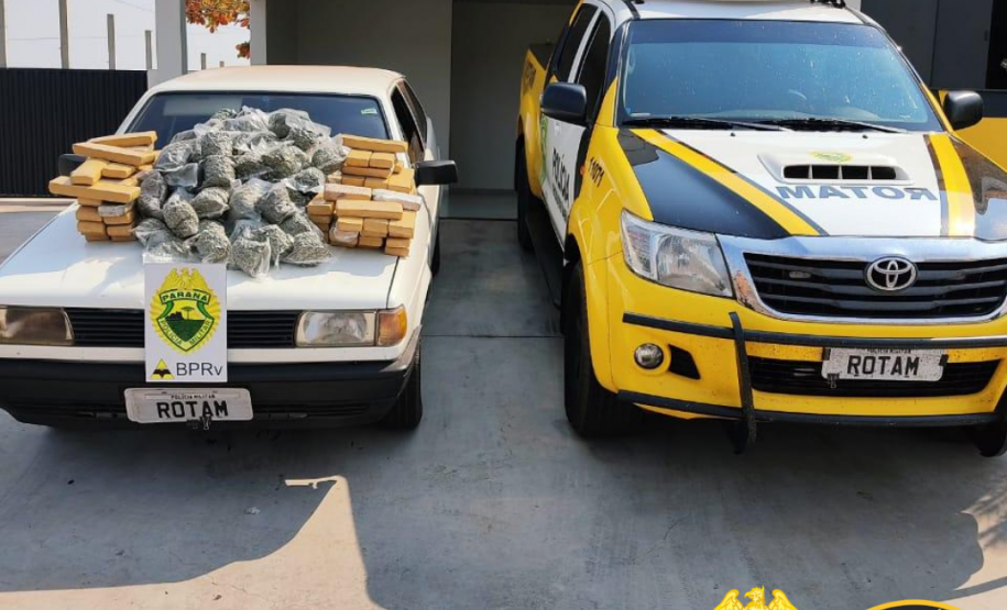 Apreensões de droga do BPRv no Litoral e no Oeste do estado causam prejuízo de R$ 250 mil ao tráfico