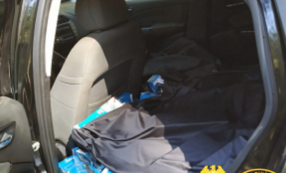 BPRv apreende carro carregado com cigarros contrabandeados e 40 receptores de TV no Noroeste do estado