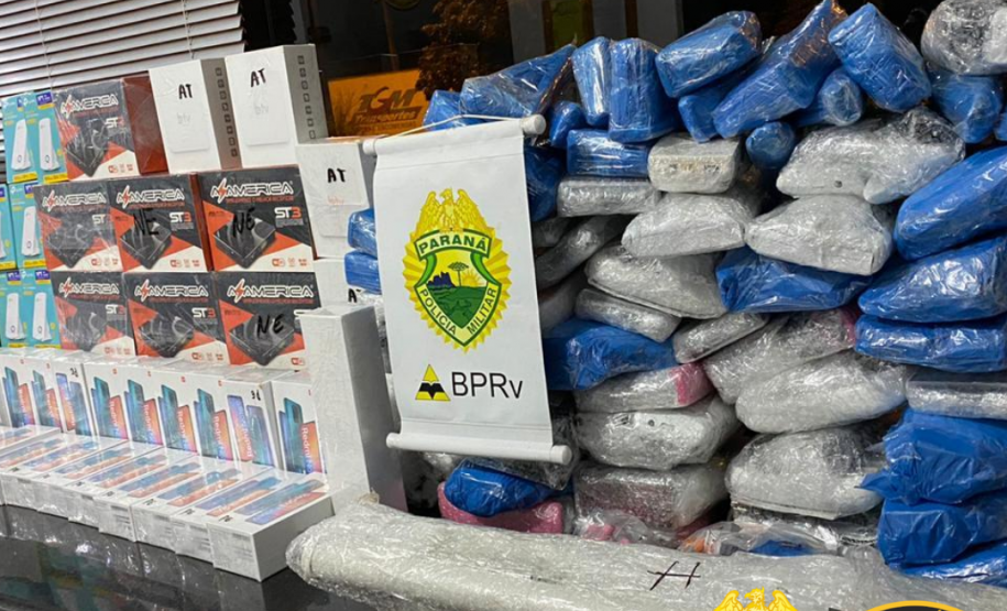 Celulares e eletrônicos contrabandeados são apreendidos em fiscalizações no Interior do estado; prejuízo aos contrabandistas foi de R$ 200 mil