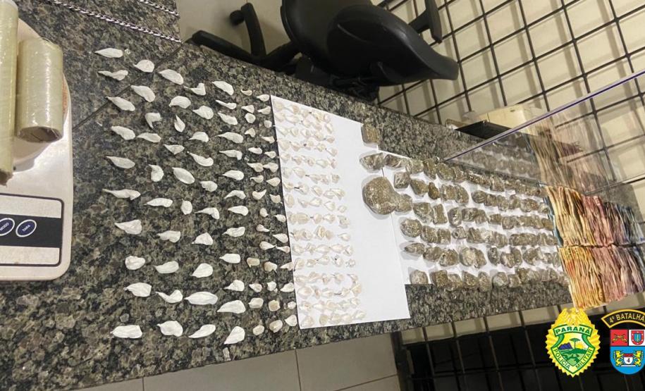 No Noroeste do estado, PM apreende mais de 2,5 mil porções e comprimidos de drogas