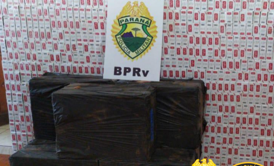 Em situações distintas, BPRv apreende 17 mil maços de cigarros e produtos contrabandeados em ônibus de turismo