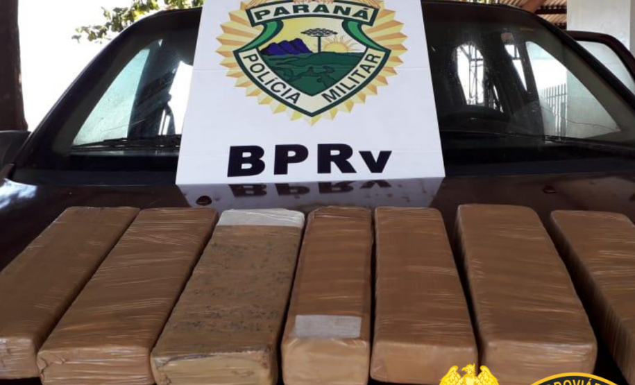 BPRv apreende quase 79 quilos de maconha em situações distintas no Paraná