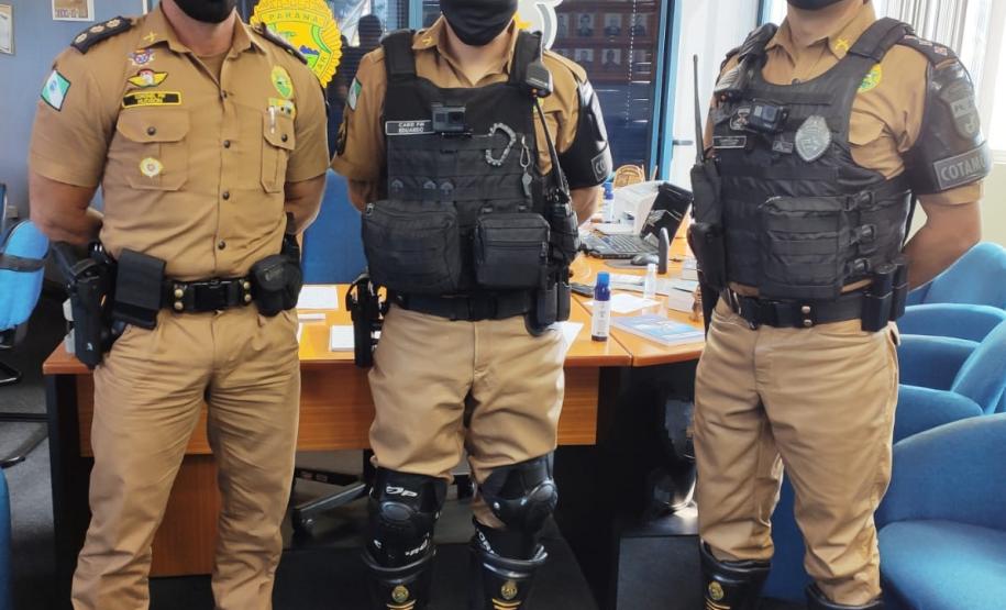 Praças do BPTran promovidos são recebidos pelo Comandante da unidade e do 1º Comando Regional da PM