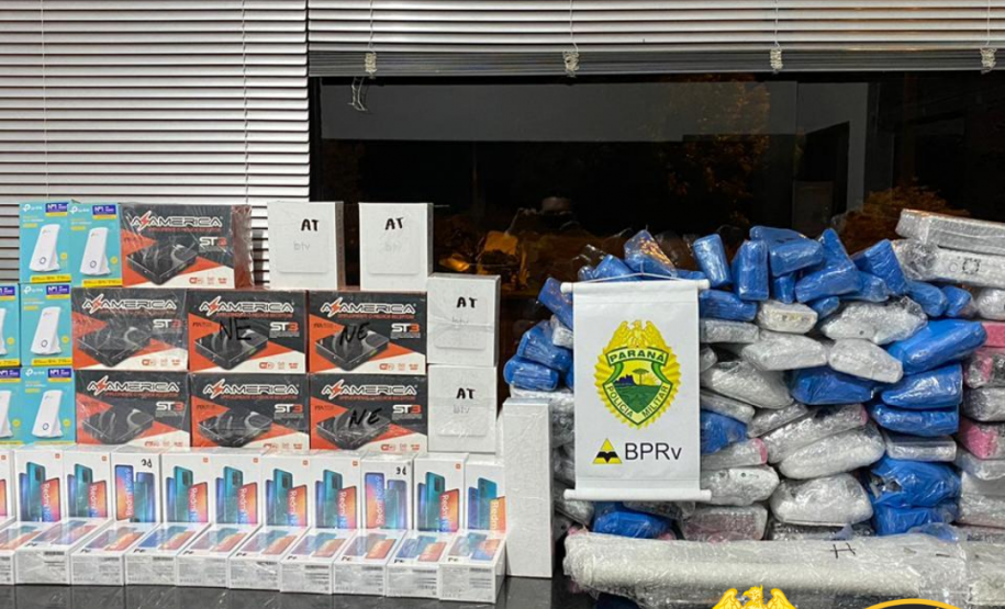 Celulares e eletrônicos contrabandeados são apreendidos em fiscalizações no Interior do estado; prejuízo aos contrabandistas foi de R$ 200 mil