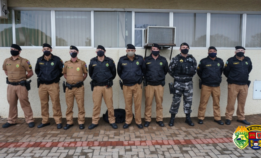 Praças promovidos na região de Cascavel recebem novas divisas de seus comandantes