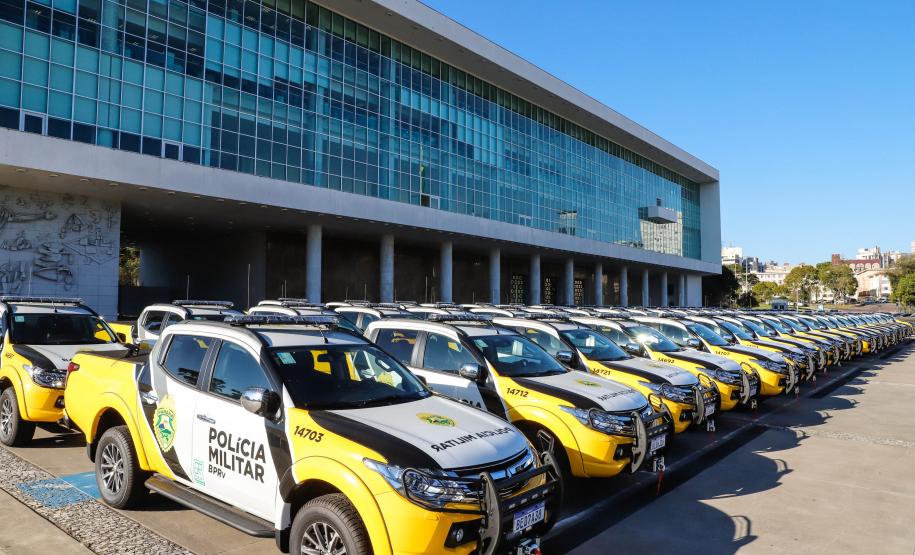 Batalhão Rodoviário recebe 70 novas viaturas para reforço de policiamento e fiscalização no Paraná