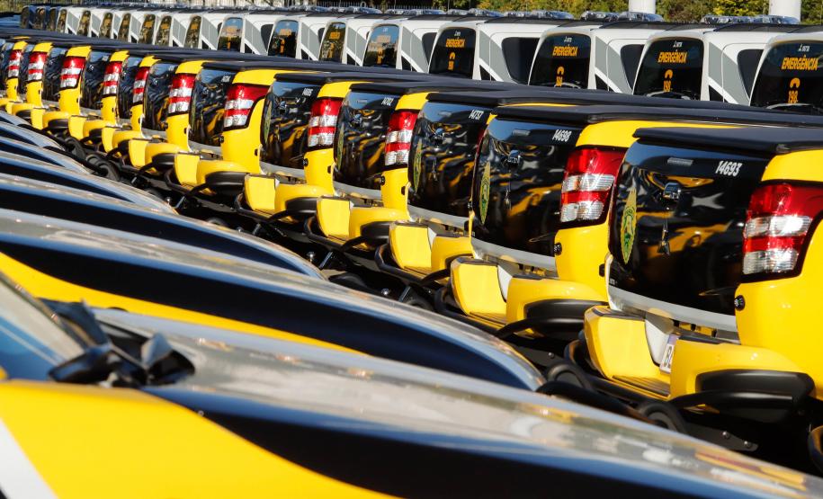 Batalhão Rodoviário recebe 70 novas viaturas para reforço de policiamento e fiscalização no Paraná