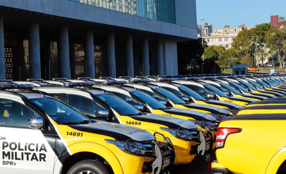 Batalhão Rodoviário recebe 70 novas viaturas para reforço de policiamento e fiscalização no Paraná