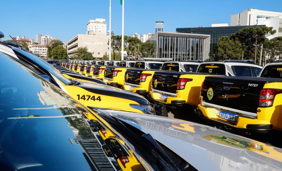 Batalhão Rodoviário recebe 70 novas viaturas para reforço de policiamento e fiscalização no Paraná