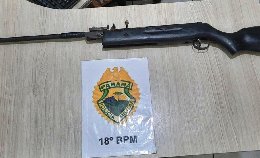 No Norte do Paraná, PM apreende espingarda adaptada e drogas durante o fim de semana