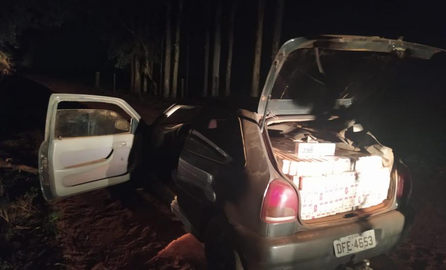Equipe de Polícia Ambiental apreende 20 caixas de cigarros em Querência do Norte (PR)