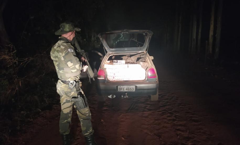 Equipe de Polícia Ambiental apreende 20 caixas de cigarros em Querência do Norte (PR)