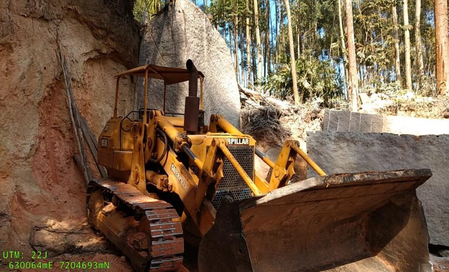 Desmate e exploração mineral em Bocaiúva do Sul (PR) são constatados durante ação da Polícia Ambiental