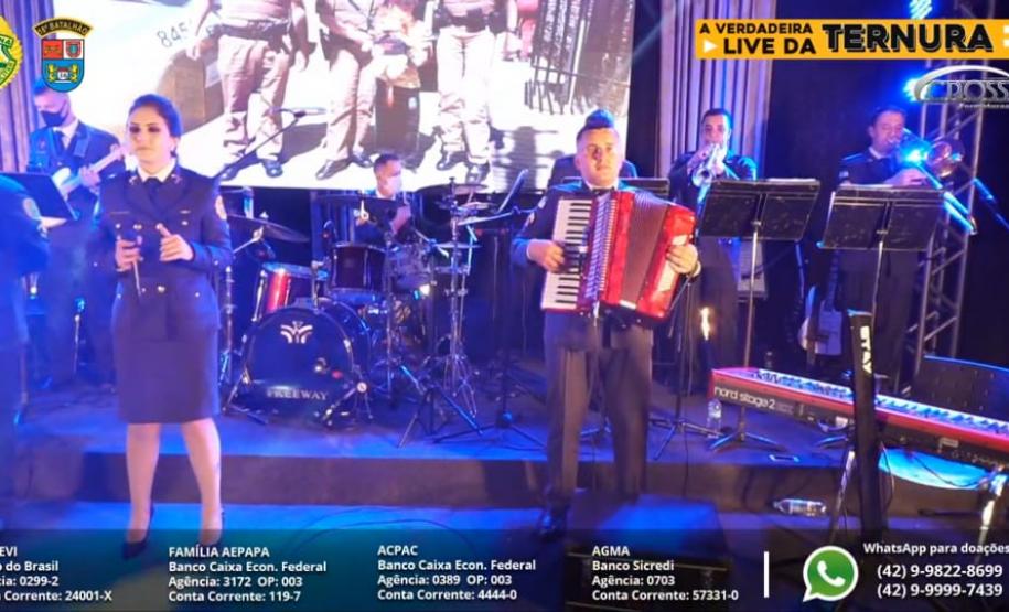 Batalhão da PM arrecada mais mais de 4,5 toneladas de alimentos com a Live da Ternura