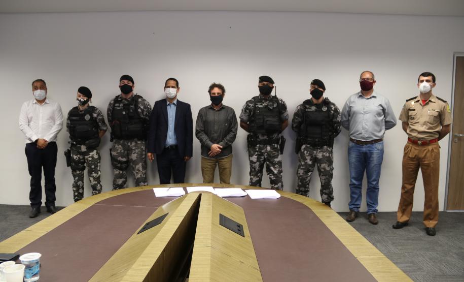 Sesp intermedia assinatura de termo técnico de cooperação mútua entre BOPE e Prefeitura de Piraquara
