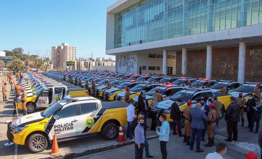 Batalhão Rodoviário recebe 70 novas viaturas para reforço de policiamento e fiscalização no Paraná