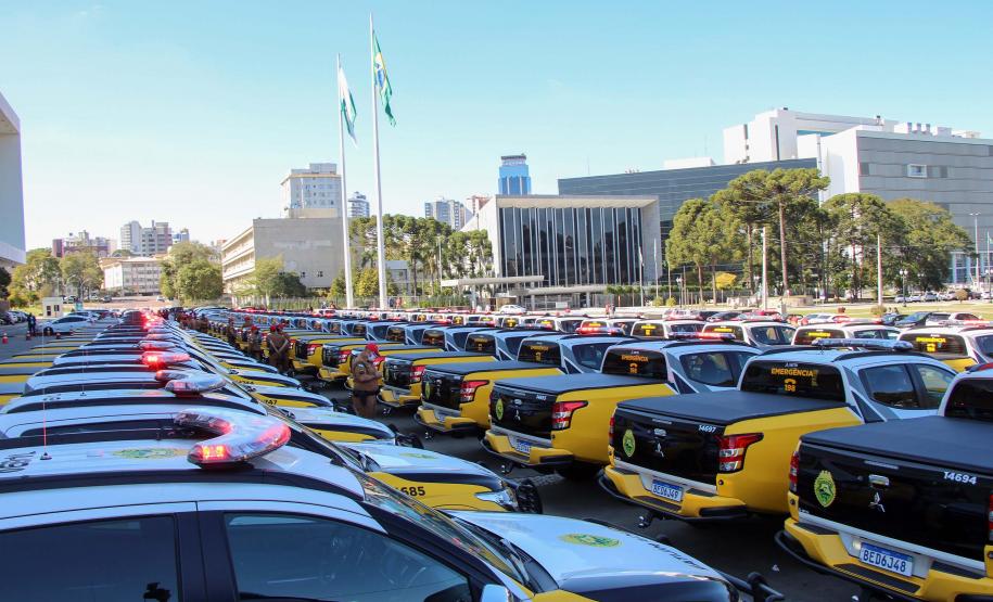 Batalhão Rodoviário recebe 70 novas viaturas para reforço de policiamento e fiscalização no Paraná