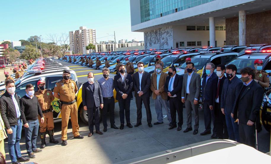 Batalhão Rodoviário recebe 70 novas viaturas para reforço de policiamento e fiscalização no Paraná