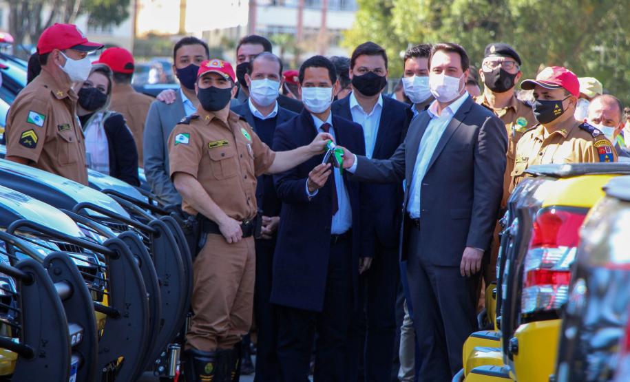 Batalhão Rodoviário recebe 70 novas viaturas para reforço de policiamento e fiscalização no Paraná