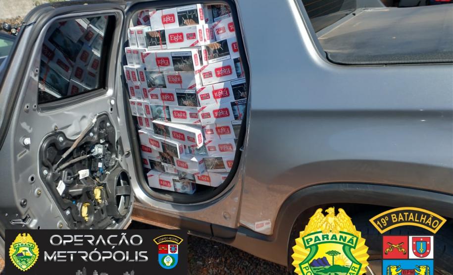 Batalhão da PM apreende contrabando, relógios e armas de fogo pela Operação Metrópólis