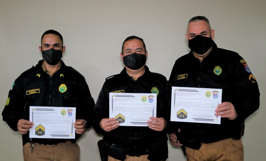 Militares estaduais promovidos são homenageados nos Campos Gerais