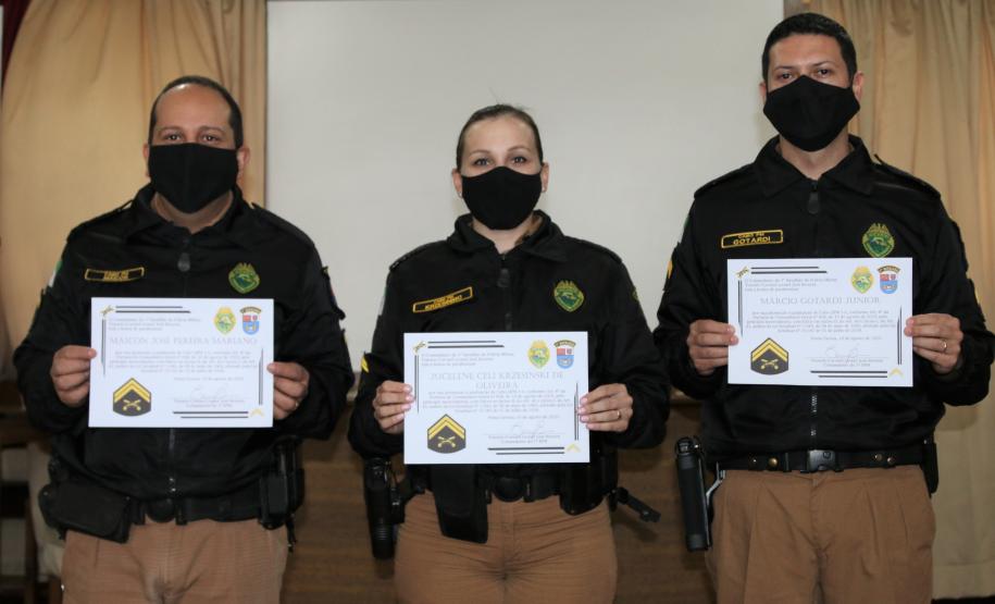 Militares estaduais promovidos são homenageados nos Campos Gerais