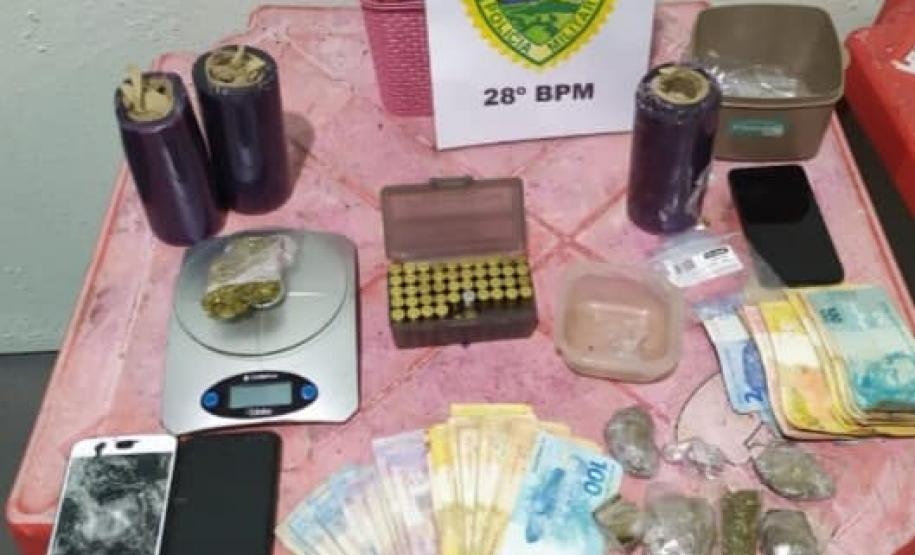 No Sudeste, PM prende cinco pessoas e apreende arma de fogo e munições