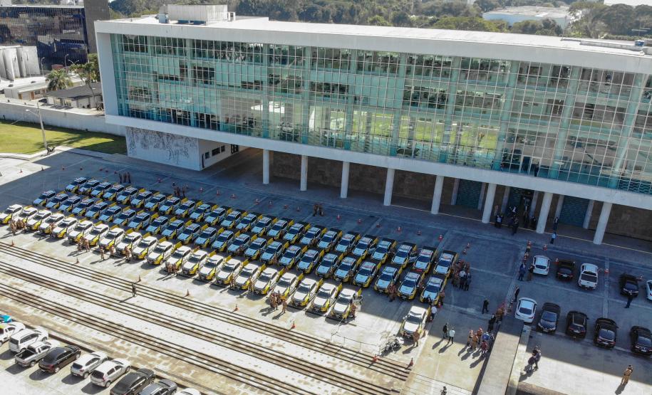 Batalhão Rodoviário recebe 70 novas viaturas para reforço de policiamento e fiscalização no Paraná