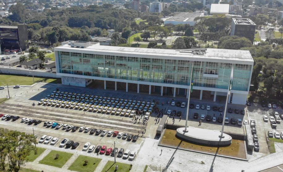 Batalhão Rodoviário recebe 70 novas viaturas para reforço de policiamento e fiscalização no Paraná