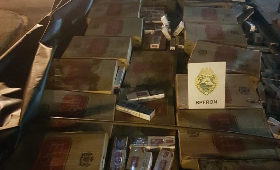 BPFron apreende quase R$ 4 milhões em cigarros contrabandeados no Oeste do estado