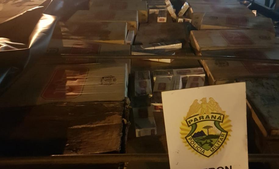 BPFron apreende quase R$ 4 milhões em cigarros contrabandeados no Oeste do estado