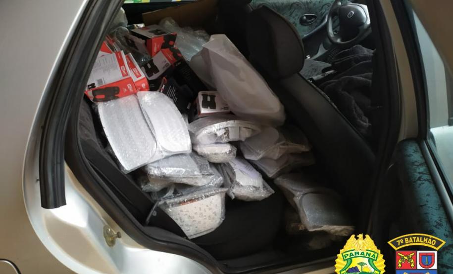 Produtos contrabandeados e 170 quilos de maconha são apreendidos pela PM no Noroeste do estado
