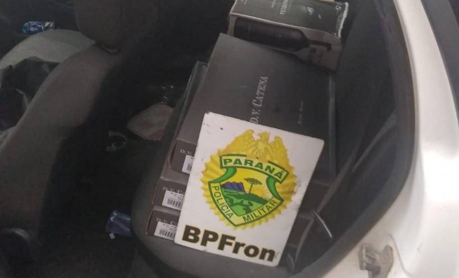 Carro carregado com vinho é apreendido durante a Operação Hórus no Sudoeste do estado