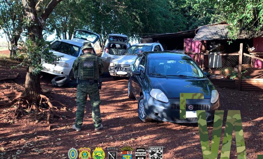 Ação integrada da Operação Hórus descobre depósito de contrabando e mercadorias e veículos avaliados em R$ 1,5 milhão em Guaíra (PR)