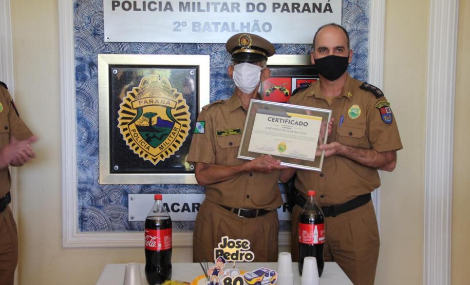Veterano da PM é homenageado no Dia do Soldado em Jacarezinho, no Norte Pioneiro