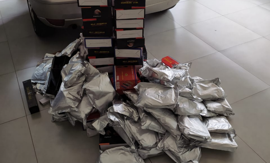 Carro com R$ 20 mil em contrabando é apreendido pelo BPRv em Iporã (PR)