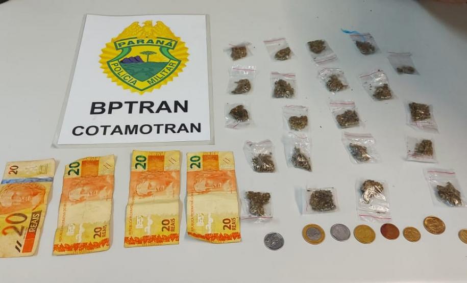 Durante a Operação Saturação, BPTran encaminha homem por tráfico de drogas no centro de Curitiba