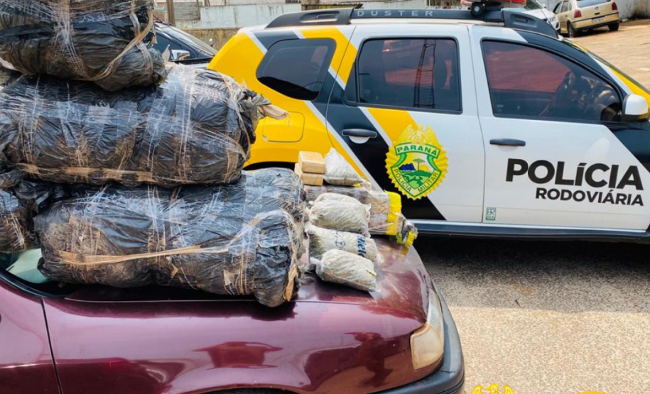 Policiamento em rodovias estaduais do Noroeste do estado resulta em mais de 325 quilos de drogas apreendidas no final de semana