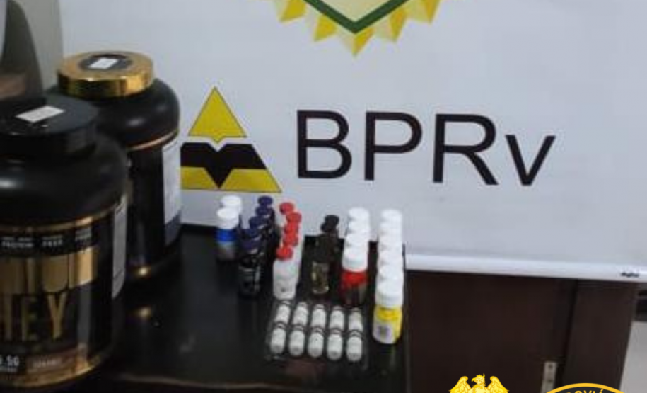 Em situações distintas, BPRv apreende anabolizantes e mais de 18 mil maços de cigarros contrabandeados
