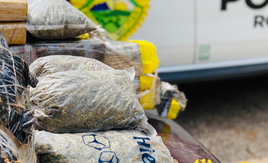 Policiamento em rodovias estaduais do Noroeste do estado resulta em mais de 325 quilos de drogas apreendidas no final de semana