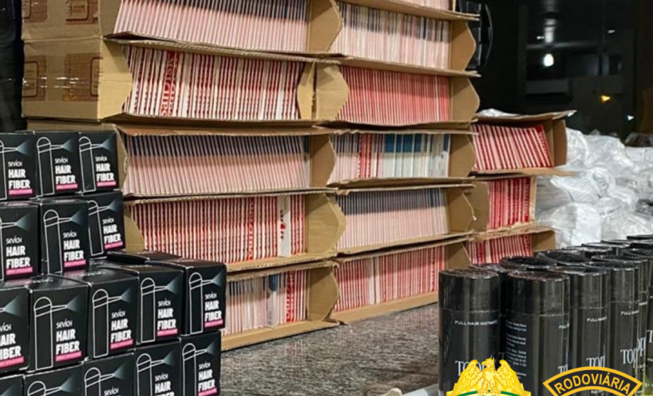 Produtos de salão de beleza e vinhos são apreendidos pela PRE no Noroeste do estado