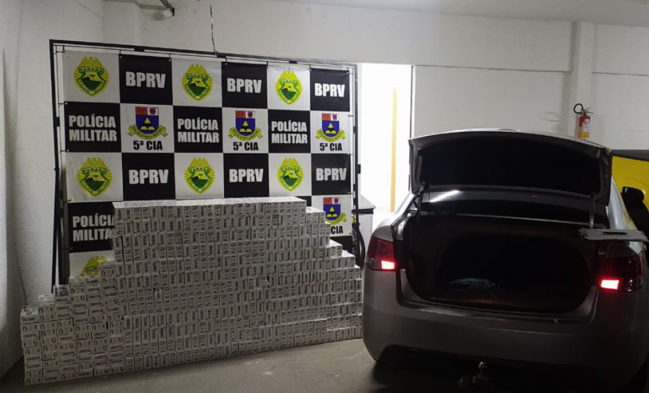Em situações distintas, BPRv apreende mais de 500 pacotes de cigarros e recupera caminhão furtado