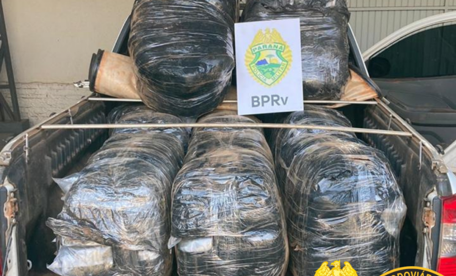 Mais de 150 quilos de maconha são apreendidos pelo BPRv no Oeste e Noroeste do estado