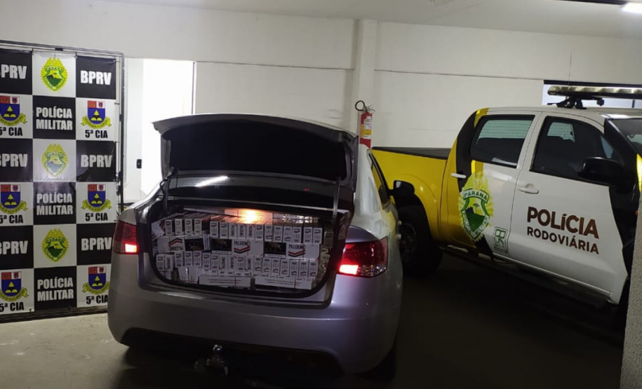 Em situações distintas, BPRv apreende mais de 500 pacotes de cigarros e recupera caminhão furtado