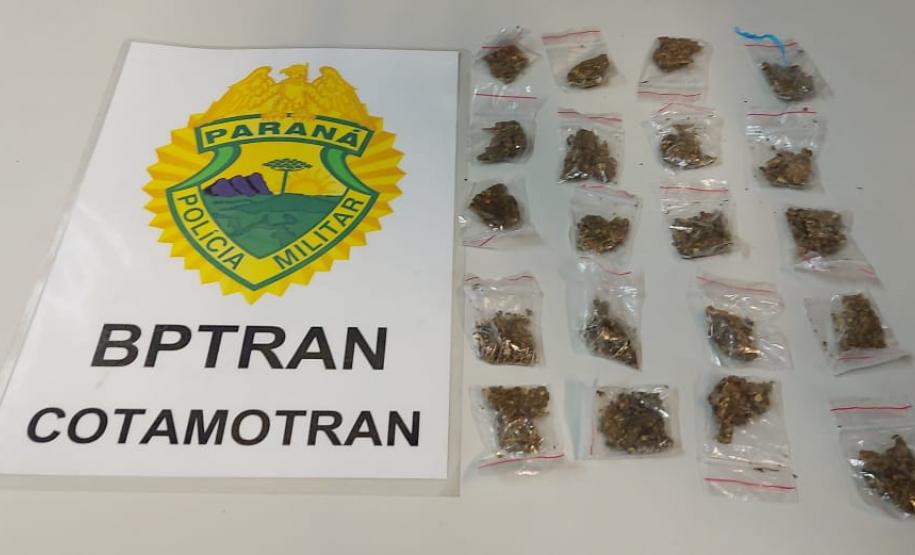 Durante a Operação Saturação, BPTran encaminha homem por tráfico de drogas no centro de Curitiba